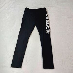 Justice Black Dance Leggings Size 6